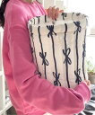 Pochi Pouch Pochi Pouch/(W)Pochi Pouch/リボン柄 マルチ 収納ボックス チェルカ インテリア・生活雑貨 収納用品・棚・ラッ...