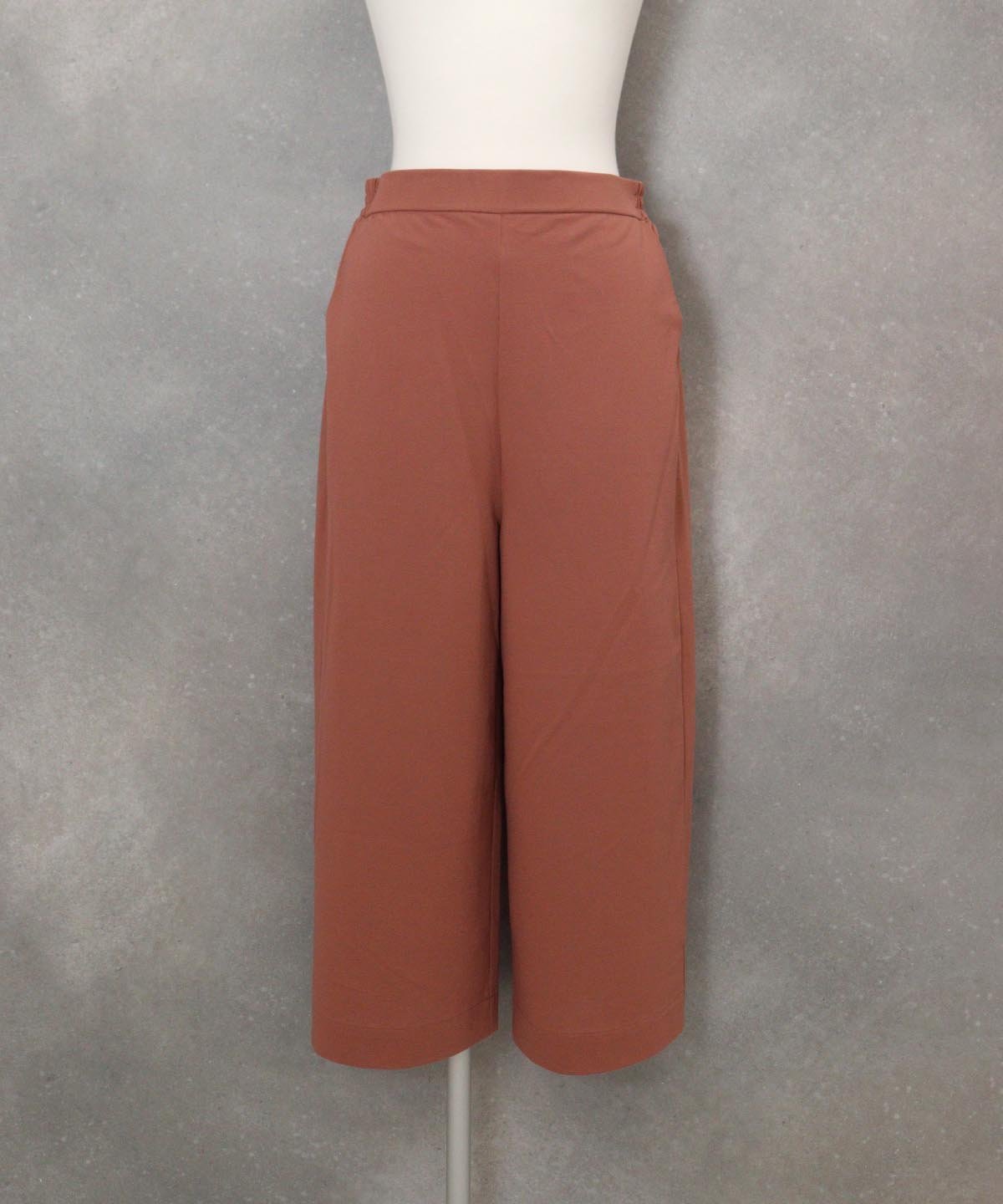 【SALE／40%OFF】STUDIO PICONE 【スタジオピッコーネ公式】コットン混冷感七分丈パンツ スタジオピッコーネ パンツ その他のパンツ ブラック ベージュ ブラウン【送料無料】