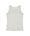 CONVERSE TOKYO WOMEN SHEER LAYERED TANK TOP コンバーストウキョウ トップス ノースリーブ・タンクトップ ホワイト ブ...