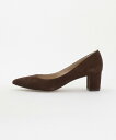 ODETTE E ODILE ポインテッドブロックヒールパンプス55↓↑ オデット エ オディール シューズ・靴 パンプス ブラウン グリーン【送料無料】
