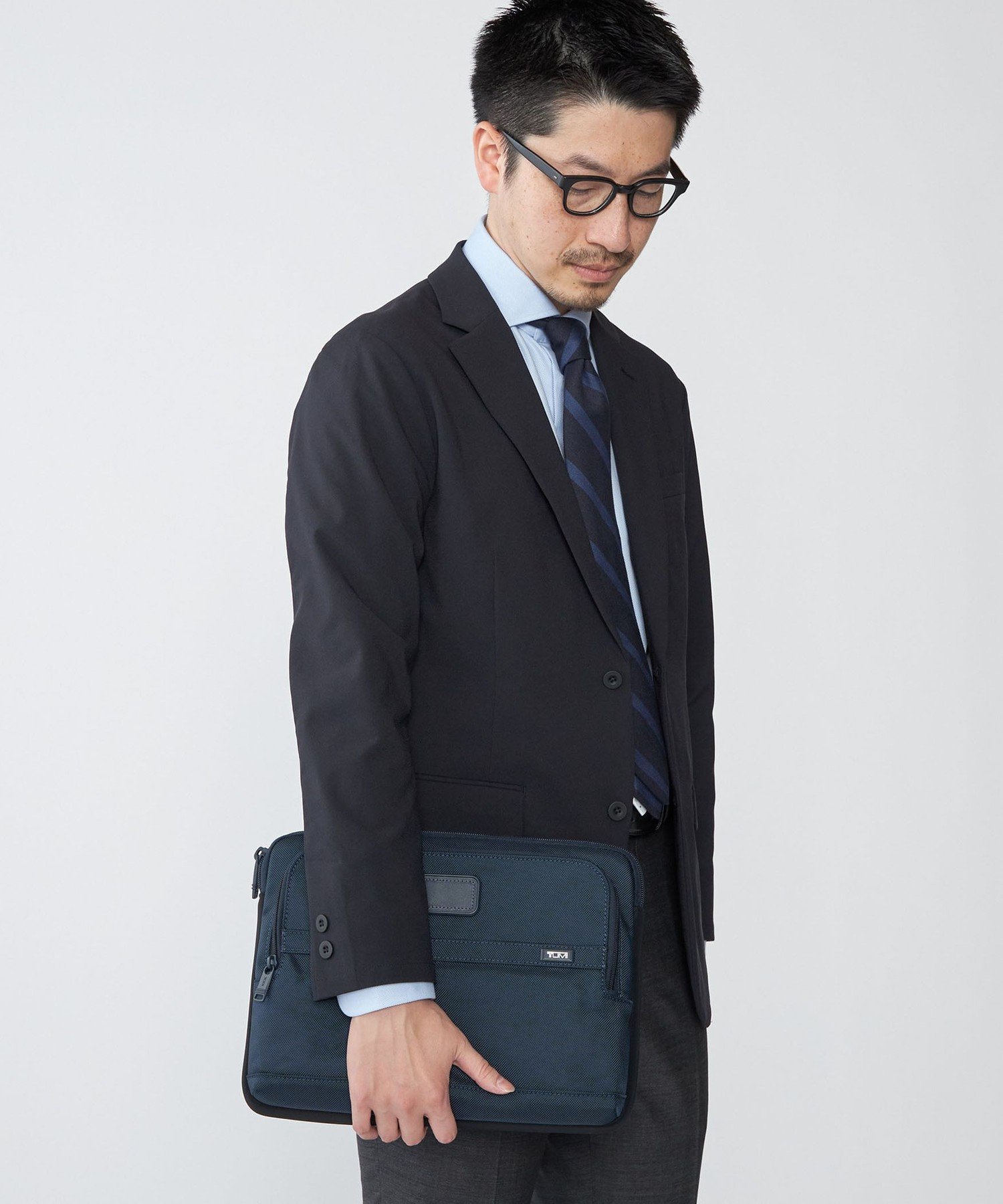 【SALE／30%OFF】SHIPS MEN 【SHIPS別注】TUMI:ミディアム(PC13インチまで)・ラップトップ・カバー シップス バッグ ビジネスバッグ・ブリーフケース ネイビー【送料無料】