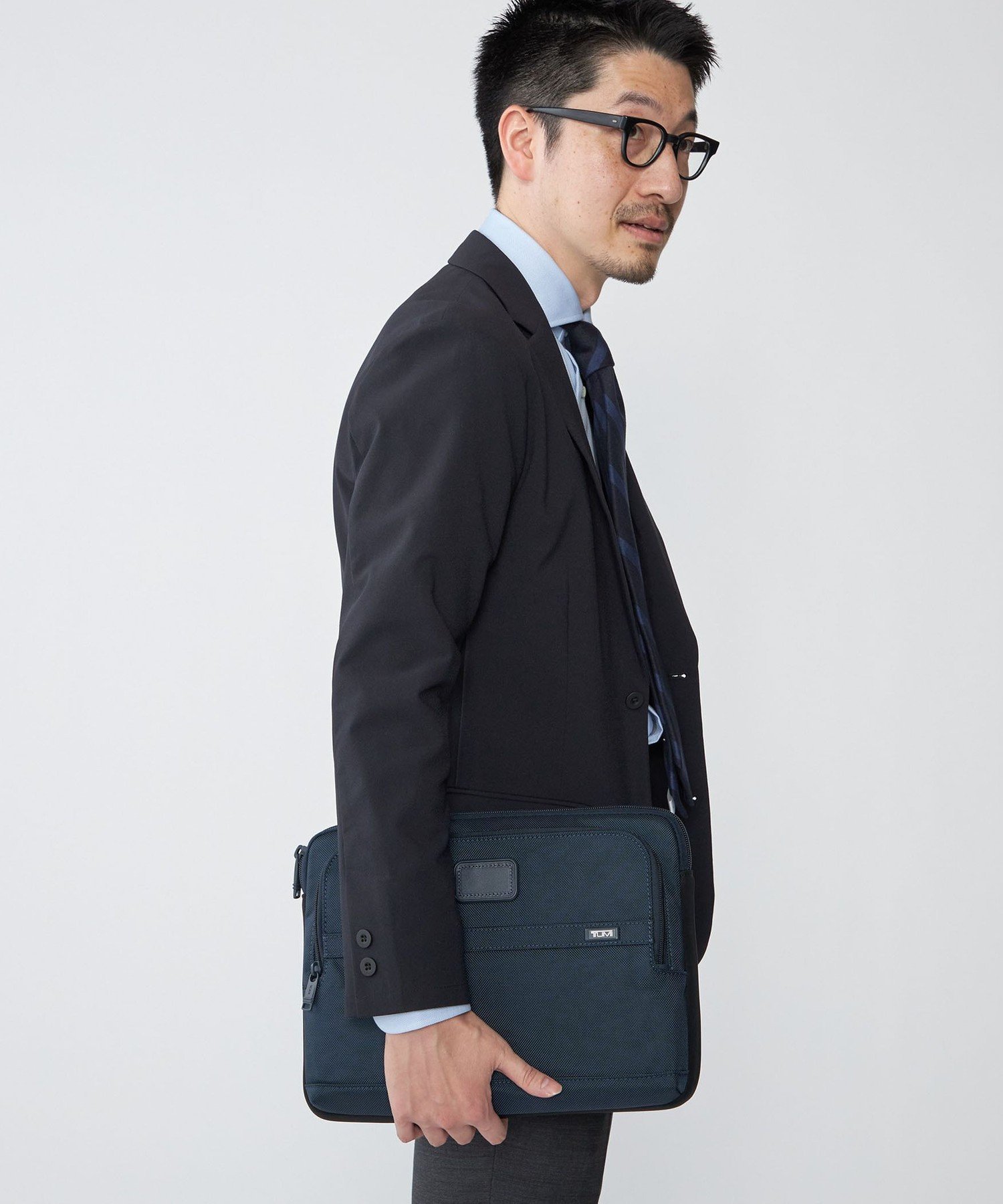 【SALE／30%OFF】SHIPS MEN 【SHIPS別注】TUMI:ミディアム(PC13インチまで)・ラップトップ・カバー シップス バッグ ビジネスバッグ・ブリーフケース ネイビー【送料無料】