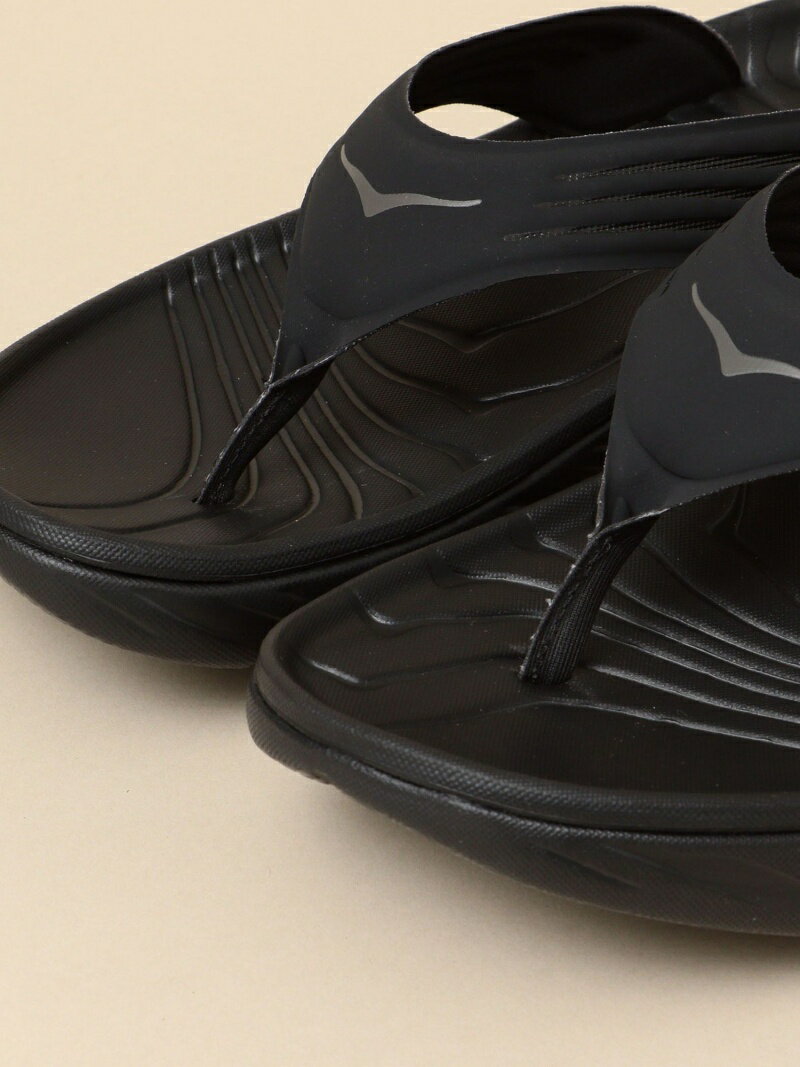 SHIPS MEN HOKA ONEONE: ORA RECOVERY FLIP シップス シューズ・靴 サンダル ブラック グレー【送料無料】