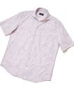 メンズビギ 服 メンズ 【SALE／50%OFF】MEN'S BIGI フラワーJQシャンブレーハーフスリーブシャツ メンズ ビギ トップス シャツ・ブラウス ピンク ホワイト ブルー【送料無料】