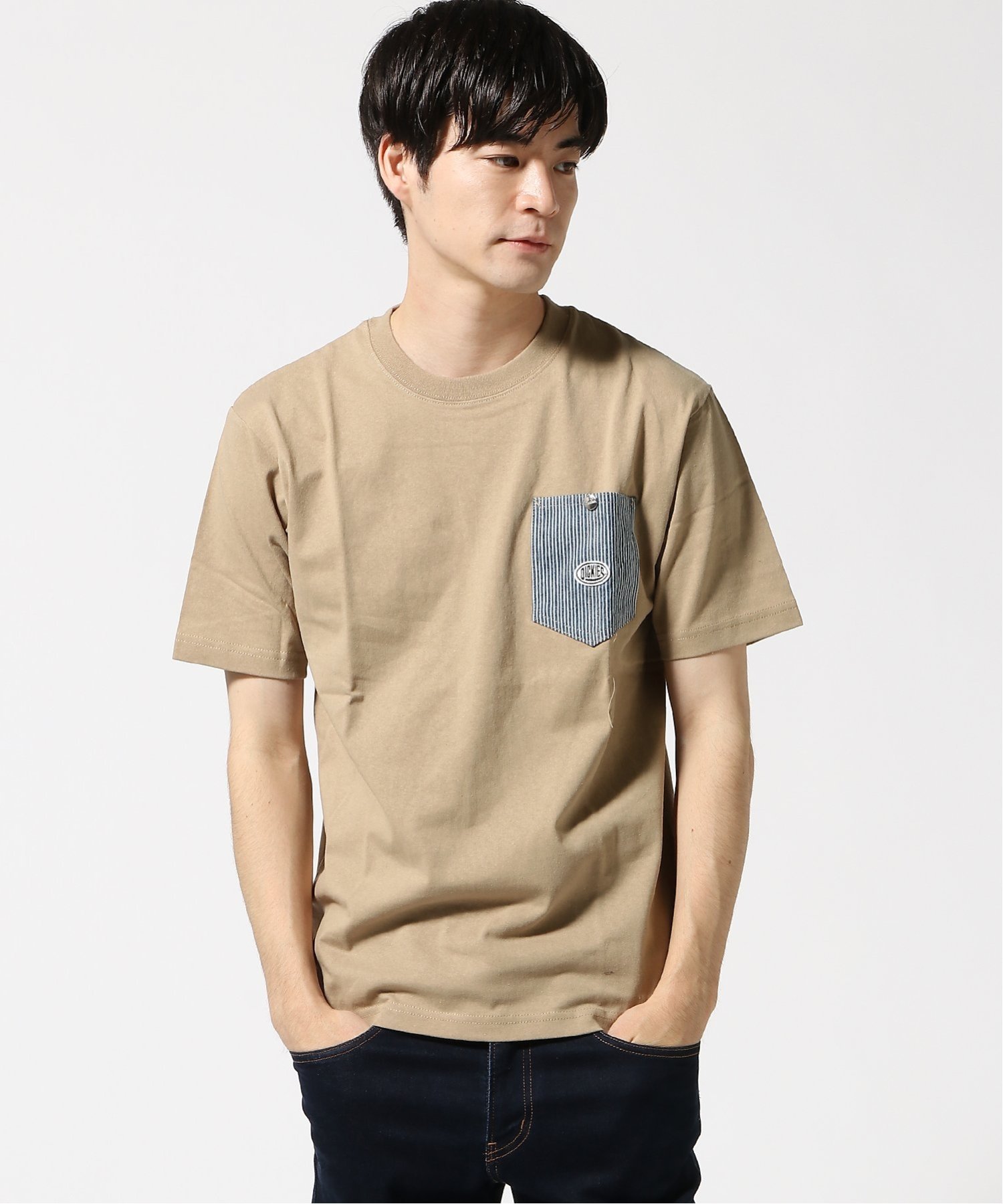 【SALE／67%OFF】Ranan ＜Di＞綿100%布帛ポケット付き半袖Tee ラナン トップス カットソー・Tシャツ ベージュ ブラック グレー ネイビー ホワイト