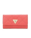 GUESS (W)COLTON Slim Clutch ゲス 財布・ポーチ・ケース 財布 レッド ブラック