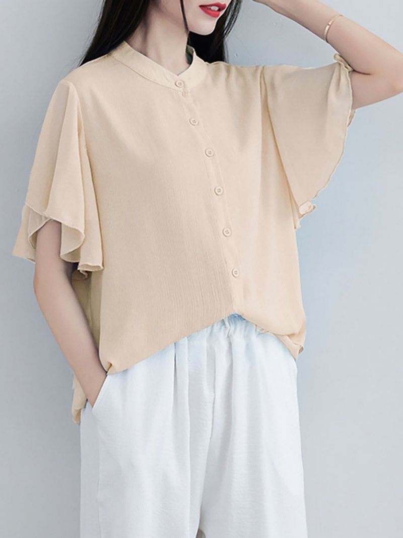 【SALE／30%OFF】Doux Belle シャツ ブラウス レディース ドゥー・ベル トップス シャツ・ブラウス ベージュ ブラック ブルー ブラウン グレー グリーン カーキ パープル ホワイトのサムネイル