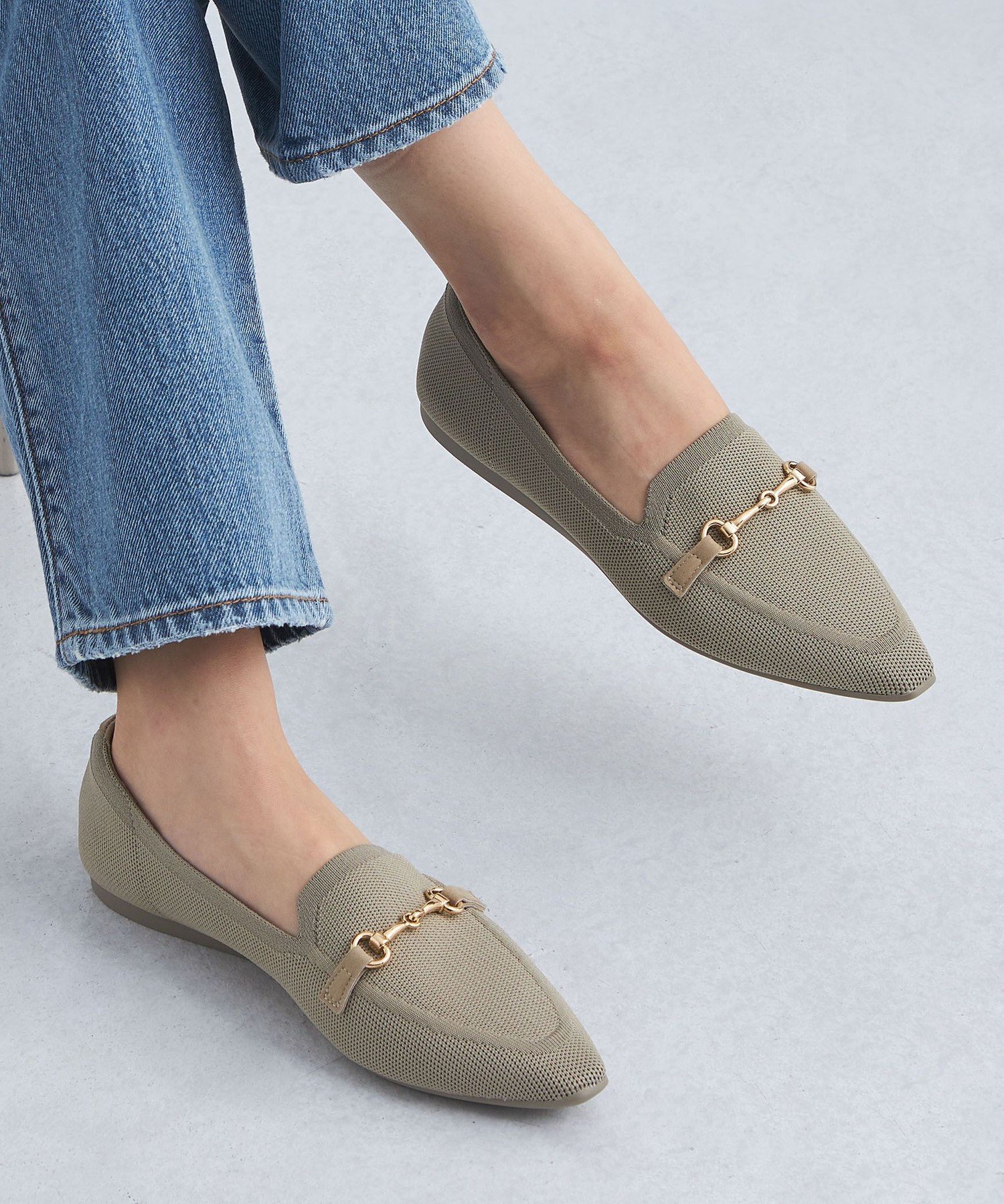 UNITED ARROWS green label relaxing ウェルネス ニット ローファー -撥水・ウォッシャブル- ユナイテッドアローズ グリーンレーベルリラクシング シューズ・靴 モカシン・デッキシューズ ブラウン グレー ベージュ ブラック【送料無料】