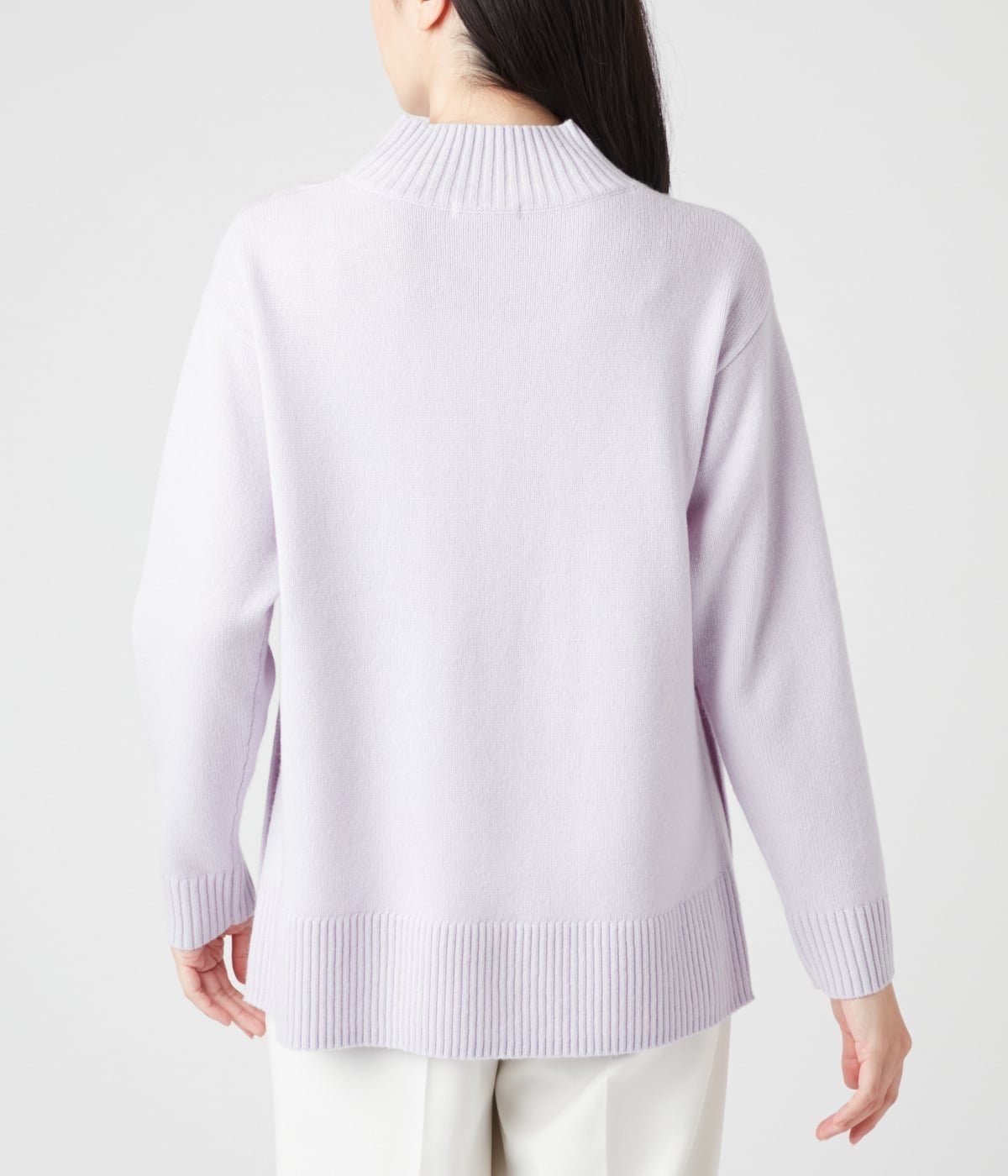 NEWYORKER WOMEN ウールカシミヤ ハイネックニットプルオーバー ニューヨーカー トップス ニット パープル