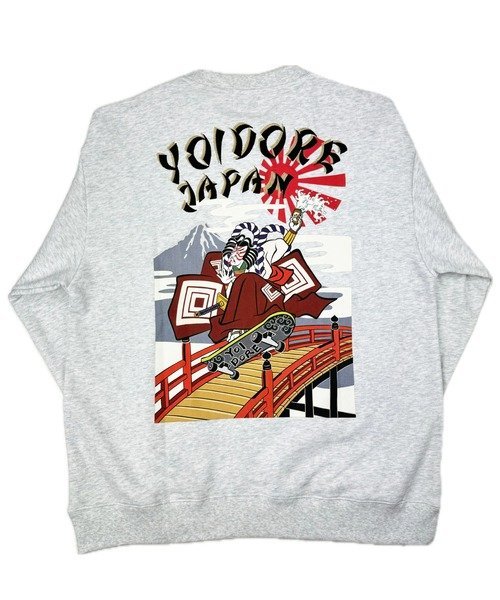 【SALE／30%OFF】SELECT BRANDS YOIDORE/酔いどれ 歌舞伎スケーター クルーネック(MENS) ジャックローズ トップス スウェット・トレーナー ホワイト ブラック【送料無料】