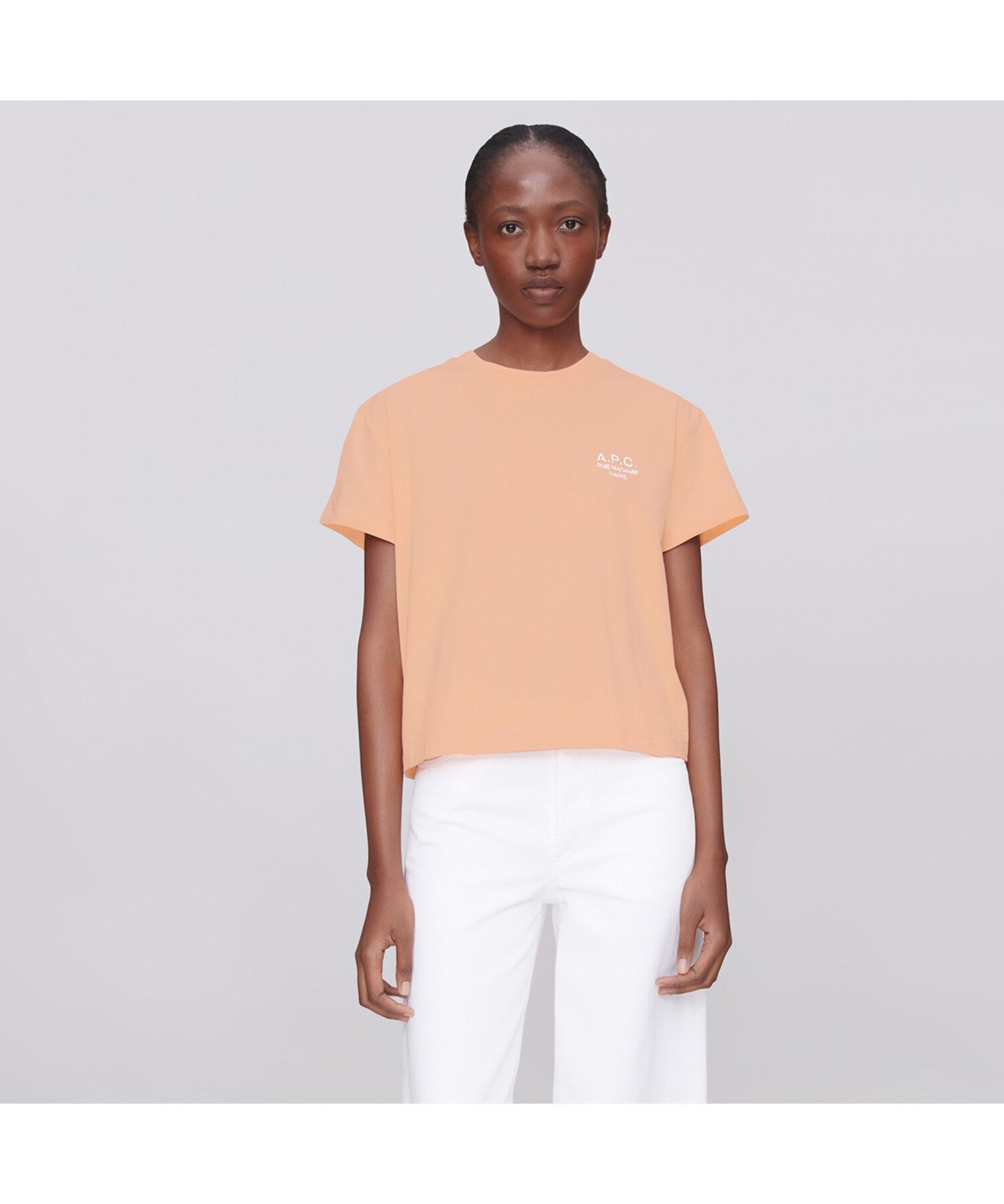 【SALE／30%OFF】A.P.C. Boxy Rue Madame Tシャツ アー・ぺー・セー トップス カットソー・Tシャツ ピンク【送料無料】