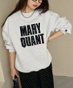 MARY QUANT 花ワッフル ロゴスウェット 限定展開 25AW フリークスストア トップス カットソー・Tシャツ グレー ネイビー ブラウン【送料無料】