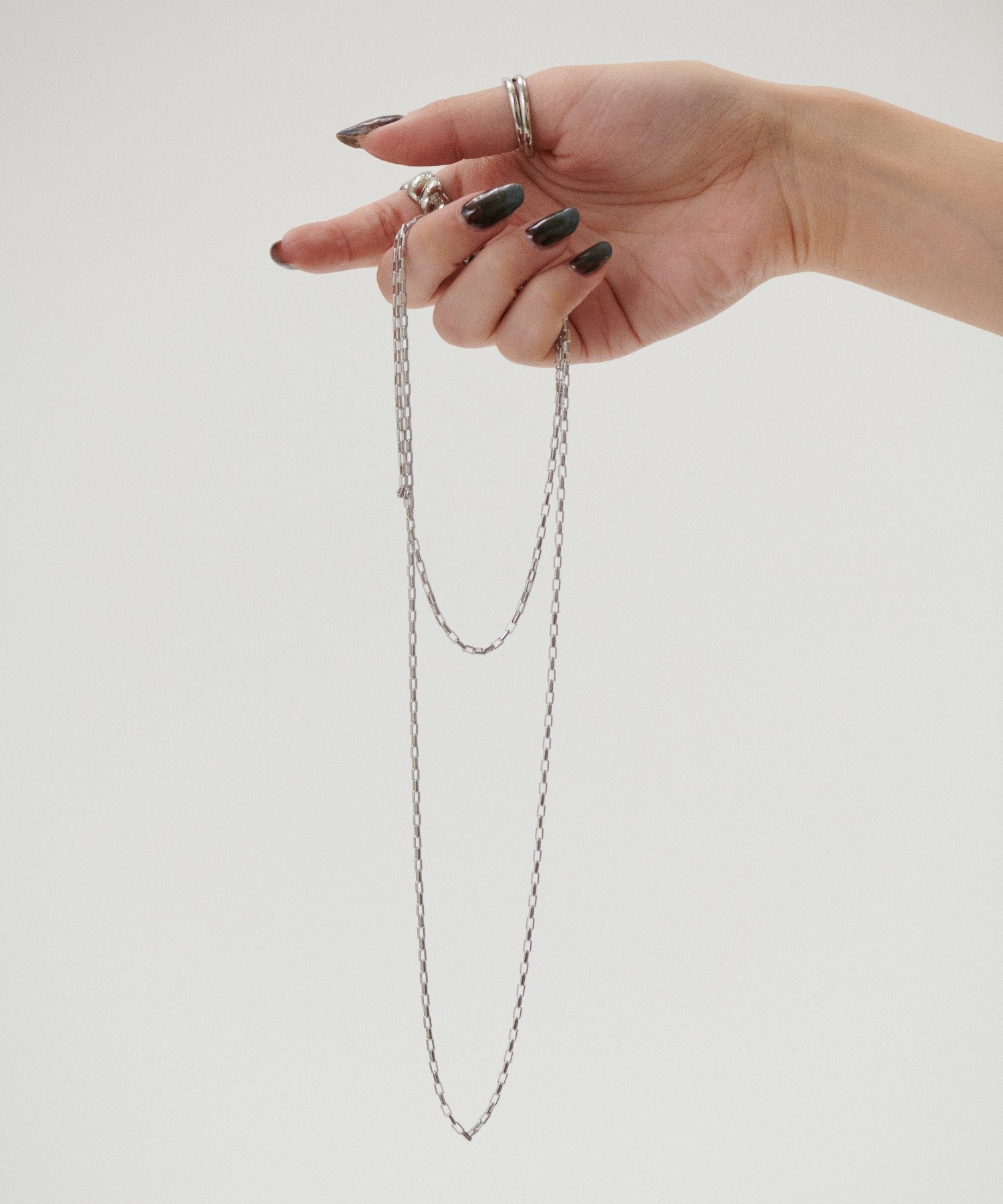 LARUTA ステンレスロングチェーンネックレス ラルータ アクセサリー・腕時計 その他のアクセサリー・腕時計 シルバー ゴールド【送料無料】