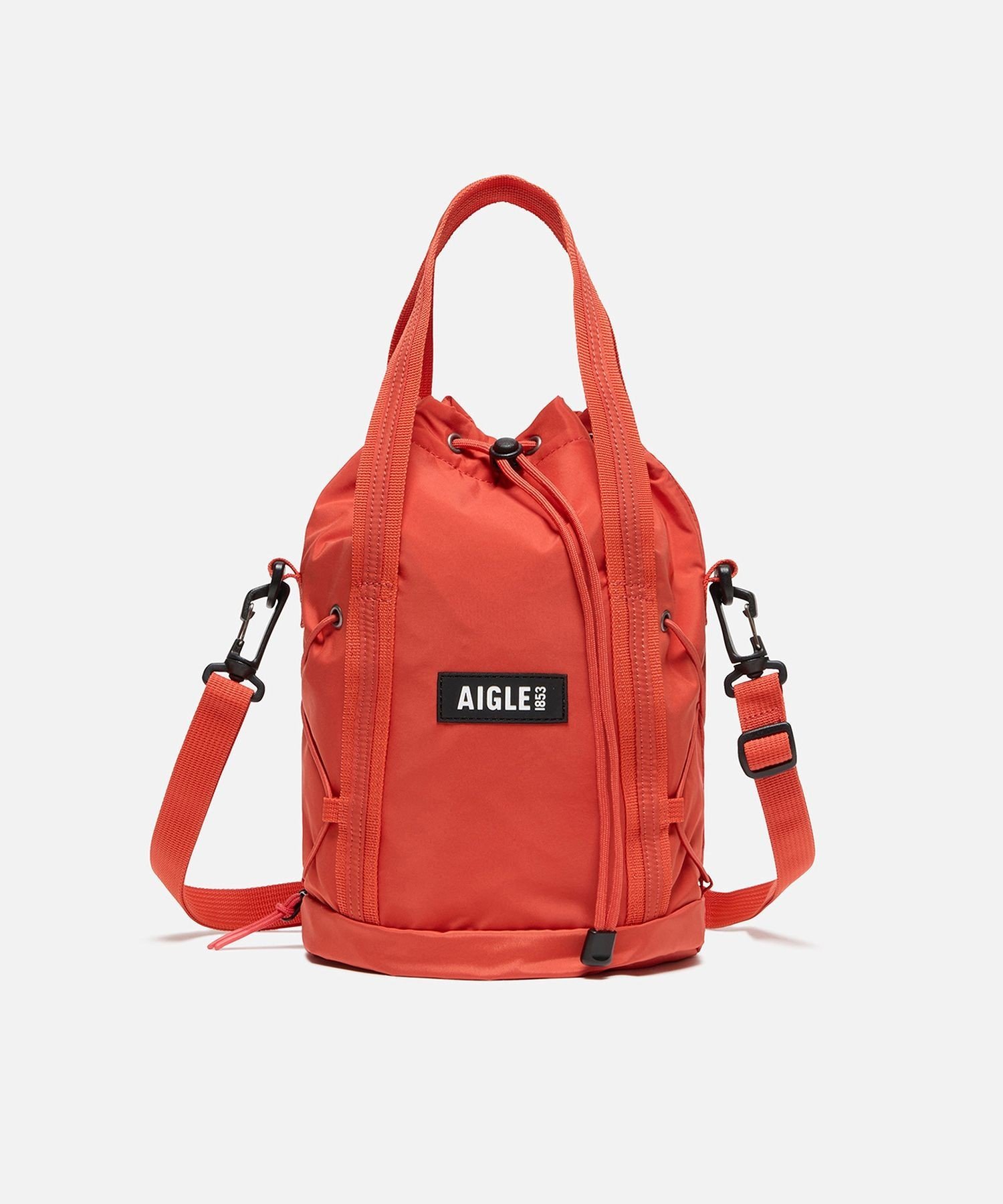 AIGLE 撥水 ライト&コンパクト 巾着バッグ 3L エーグル バッグ ショルダーバッグ ホワイト ネイビー オレンジ【送料無料】