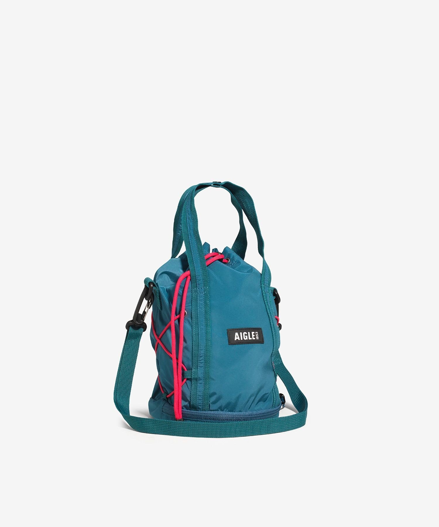 AIGLE 撥水 ライト&コンパクト 巾着バッグ 3L エーグル バッグ ショルダーバッグ ネイビー ホワイト オレンジ【送料無料】
