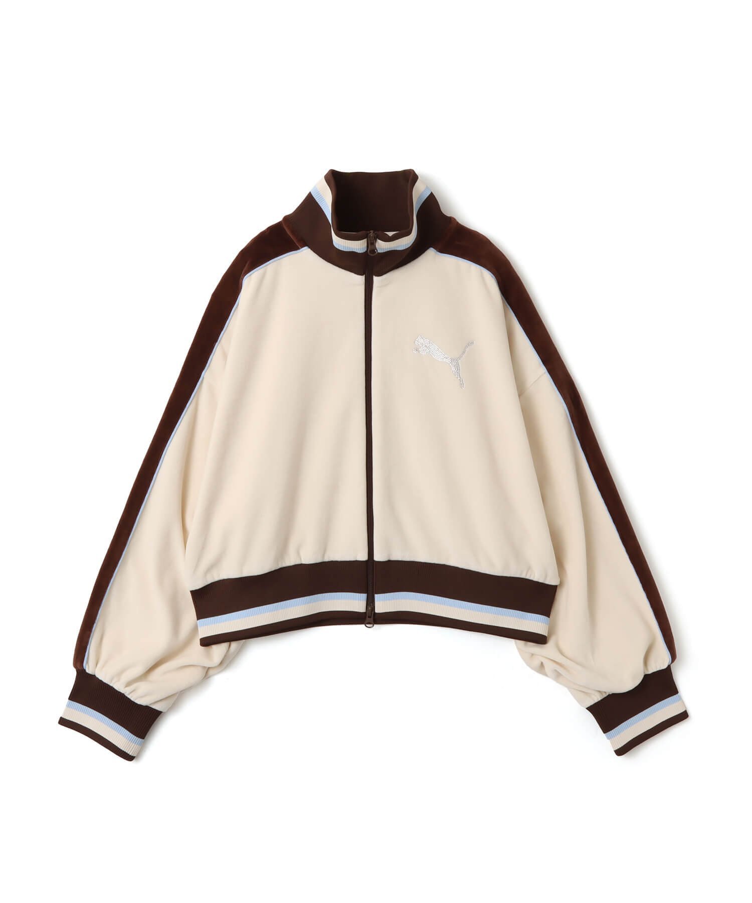 PUMA PUMA PUMA X ATMOS PINK VELOUR TRACK JKT ALPINE SNOW アトモス ジャケット・アウター その他のジャケット・アウター ホワイト【送料無料】