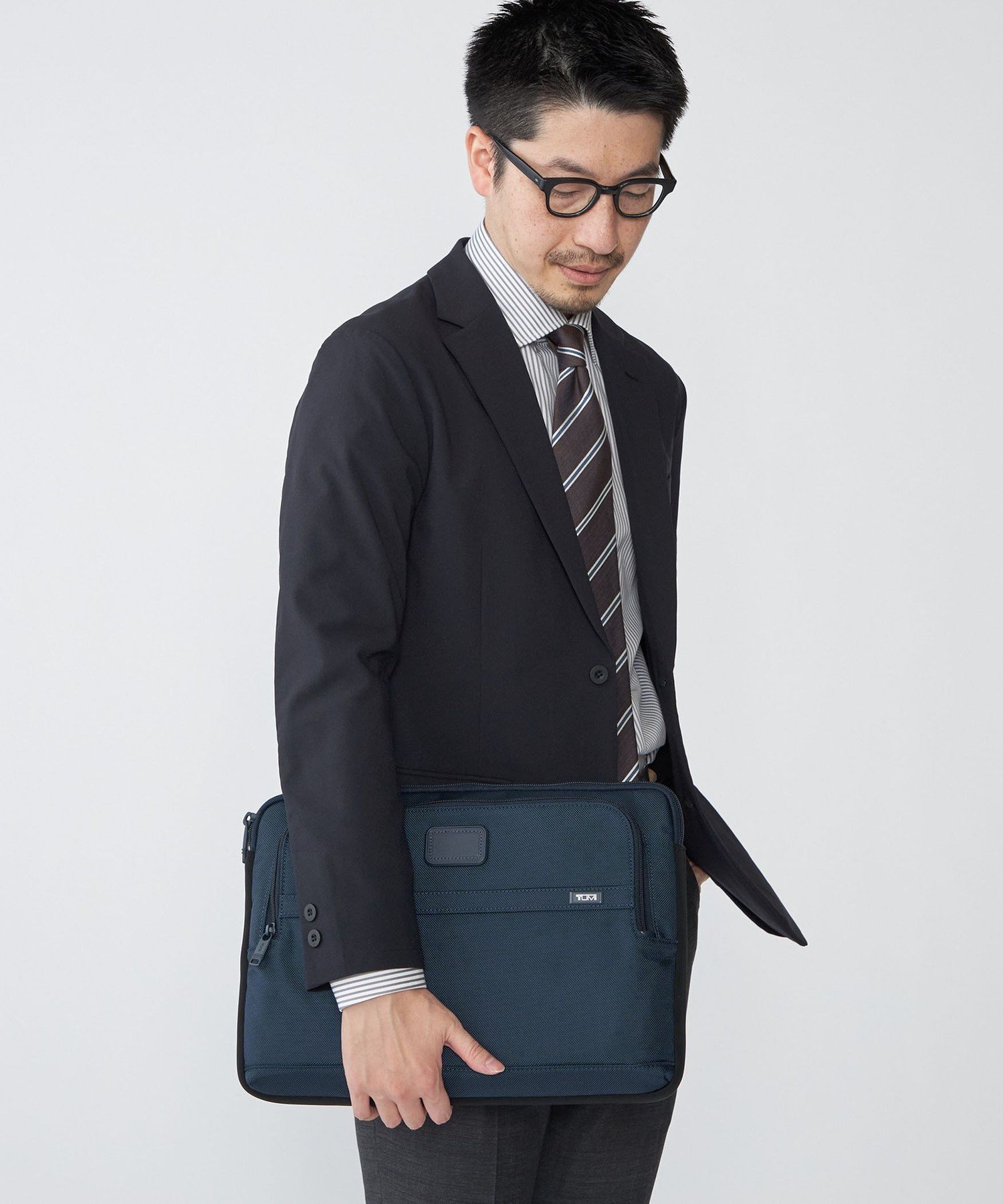 【SALE／30%OFF】SHIPS MEN 【SHIPS別注】TUMI:ラージ(PC15インチまで)・ラップトップ・カバー シップス バッグ ビジネスバッグ・ブリーフケース ネイビー【送料無料】