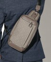 【SALE/50%OFF】UNION STATION フェイクレザーボディバッグ メンズ ビギ バッグ ボディバッグ・ウエストポーチ ベージュ ネイビー ブラッ...