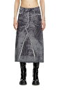 【SALE/40%OFF】DIESEL レディース スカート ミディ丈 ディーゼル スカート その他のスカート グレー【送料無料】
