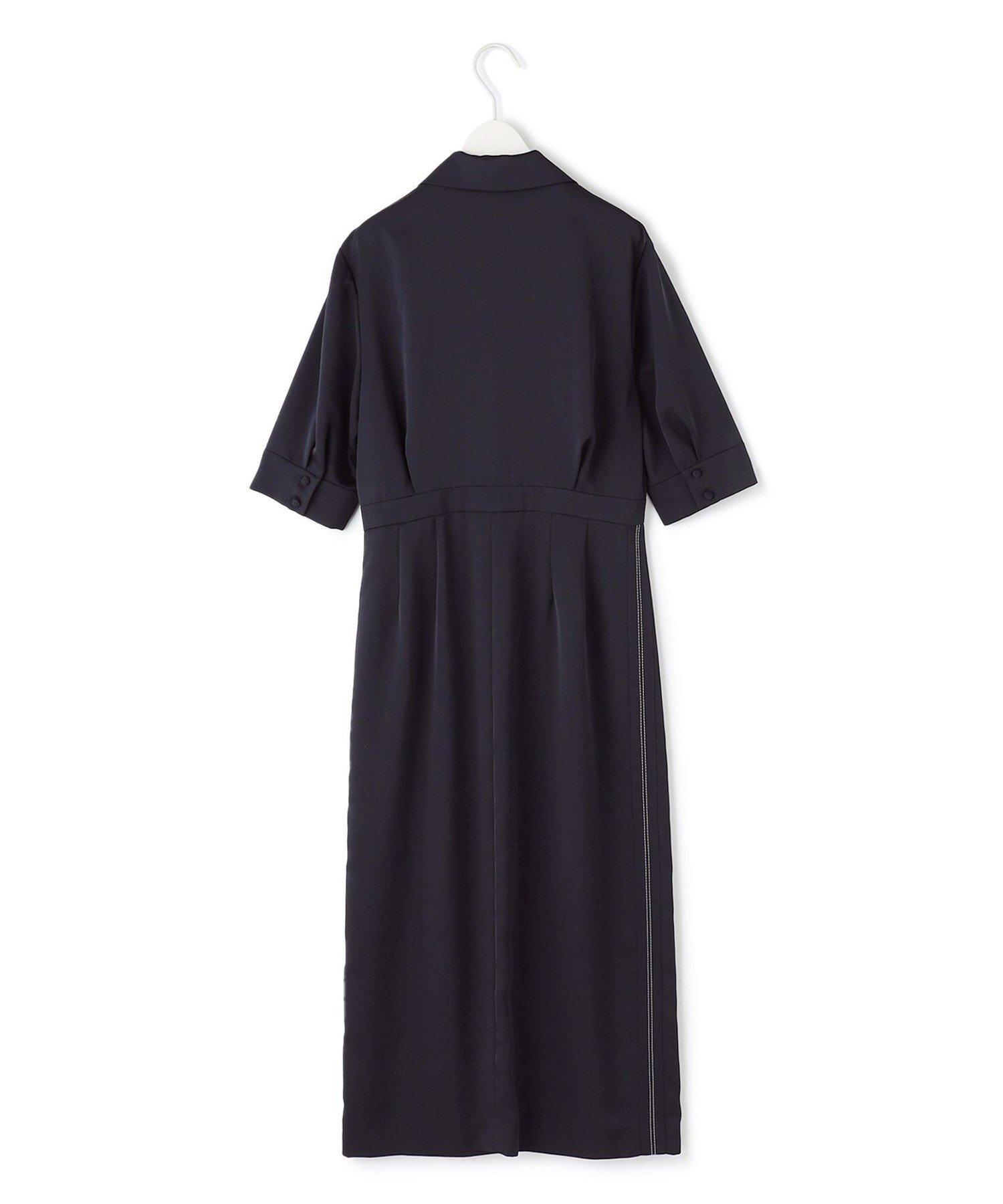 ICB 【WEB&一部店舗限定】LightVintageSatin ワンピース アイシービー ワンピース・ドレス ワンピース ネイビー ブラック