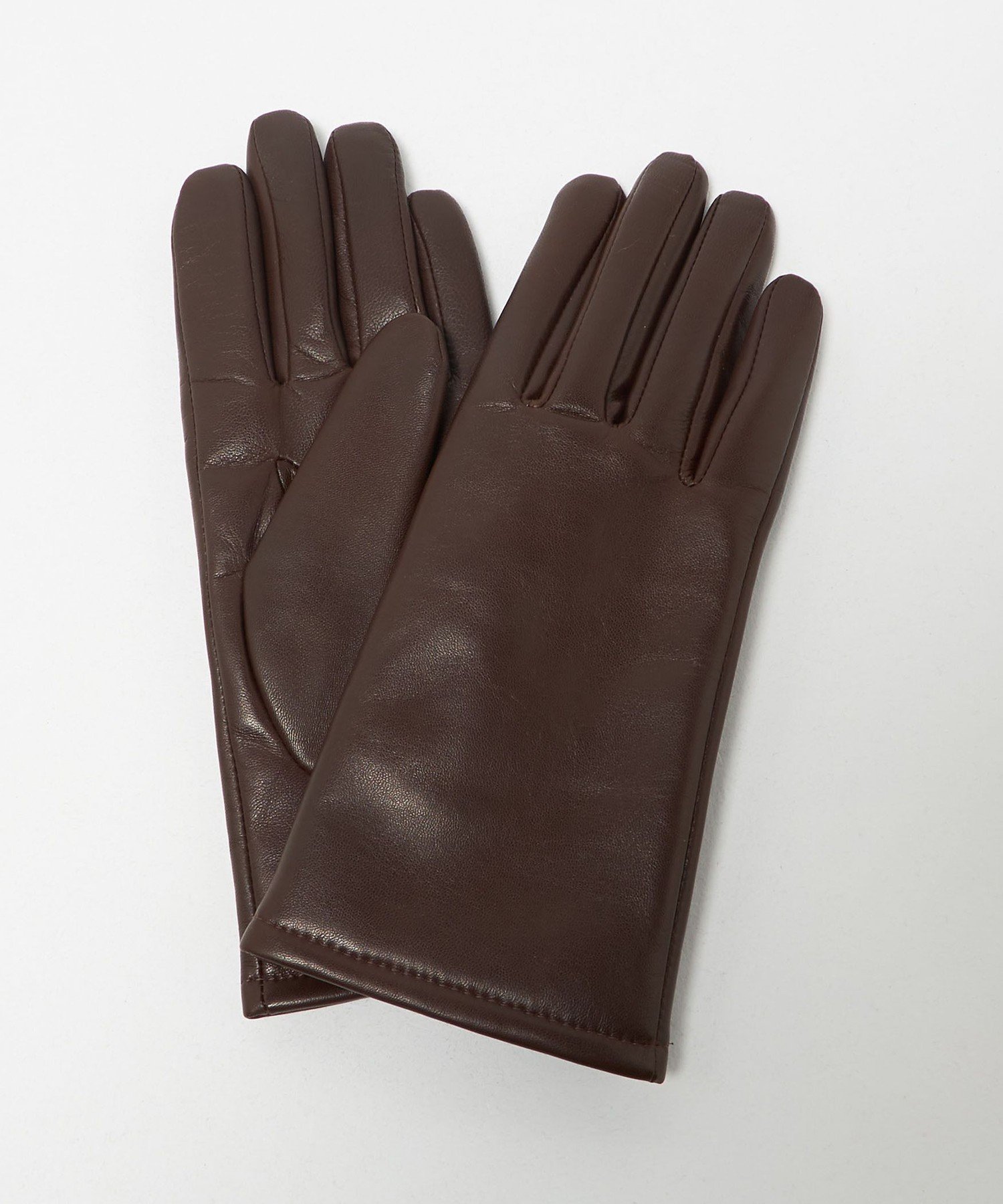 Steven Alan ＜Steven Alan＞レザー カシミヤライニング グローブ ビューティー＆ユース ユナイテッドアローズ ファッション雑貨 手袋 ブラウン グリーン【送料無料】