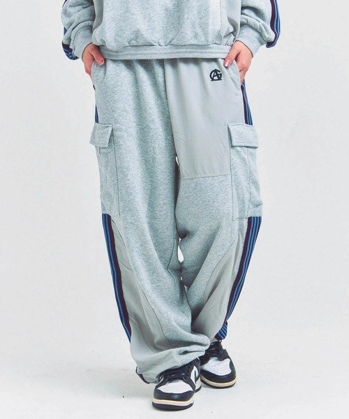 GA 切替LINE CARGO PANTS(MENS) ジャックローズ パンツ その他のパンツ ブラック グレー