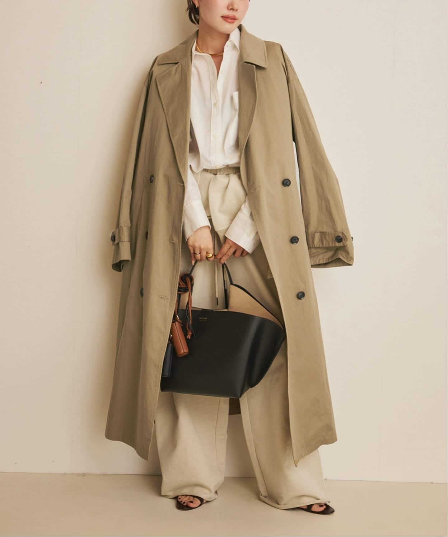 plage 《追加》lady trench コート 2 プラージュ ジャケット・アウター トレンチコート ブラウン