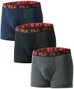 【SALE/5%OFF】FILA FILA ボクサーパンツ メンズ 大きいサイズ 3枚セット マルカワ インナー・ルームウェア ボクサーパンツ・トランクス