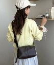 Discoat 【シンプル・大人カジュアル】ベルトスクエアショルダーバッグ ディスコート バッグ ショルダーバッグ ブラウン ホワイト ブラック【送料無料】