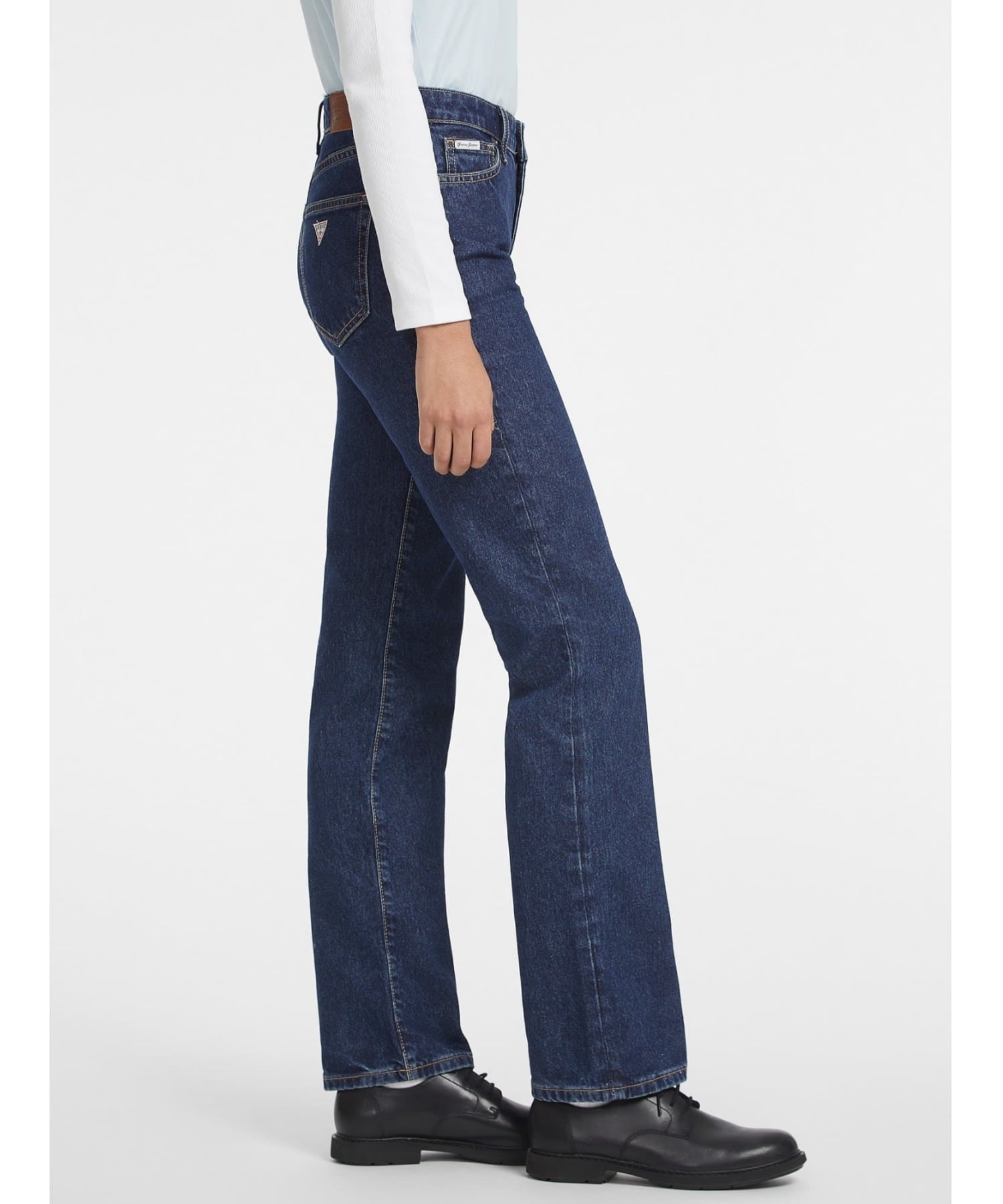 GUESS JEANS デニム ストレートジーンズ(W)G08 Mid Rise Straight ゲス パンツ ジーンズ・デニムパンツ ネイビー