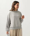 【SALE/30%OFF】BAYFLOW フェザースリーブプルオーバー ベイフロー トップス スウェット・トレーナー ブラック グレー【送料無料】