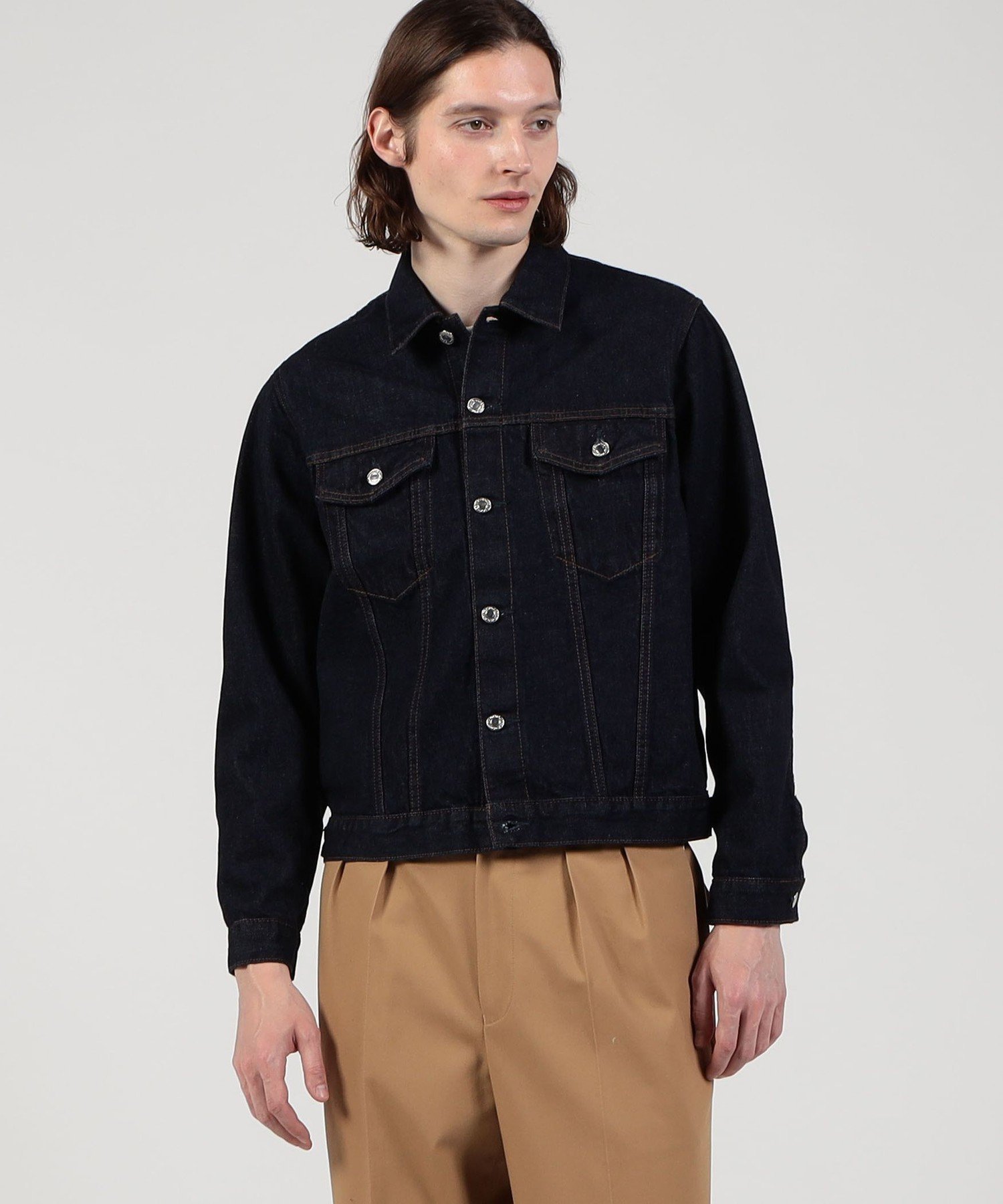 TOMORROWLAND MEN 【別注】EDWIN ONE WASHED デニムジャケット トゥモローランド ジャケット・アウター デニムジャケット ネイビー【送料無料】