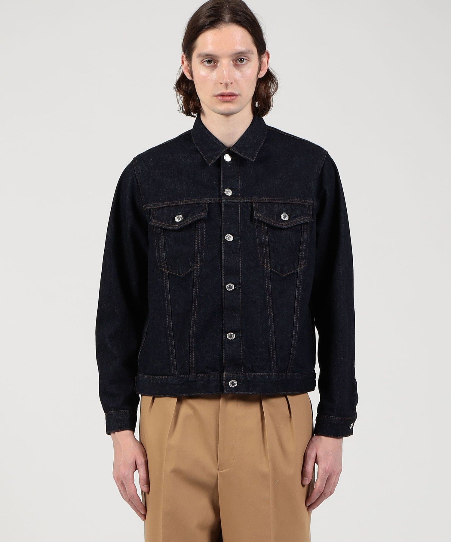TOMORROWLAND MEN 【別注】EDWIN ONE WASHED デニムジャケット トゥモローランド ジャケット・アウター デニムジャケット ネイビー【送料無料】