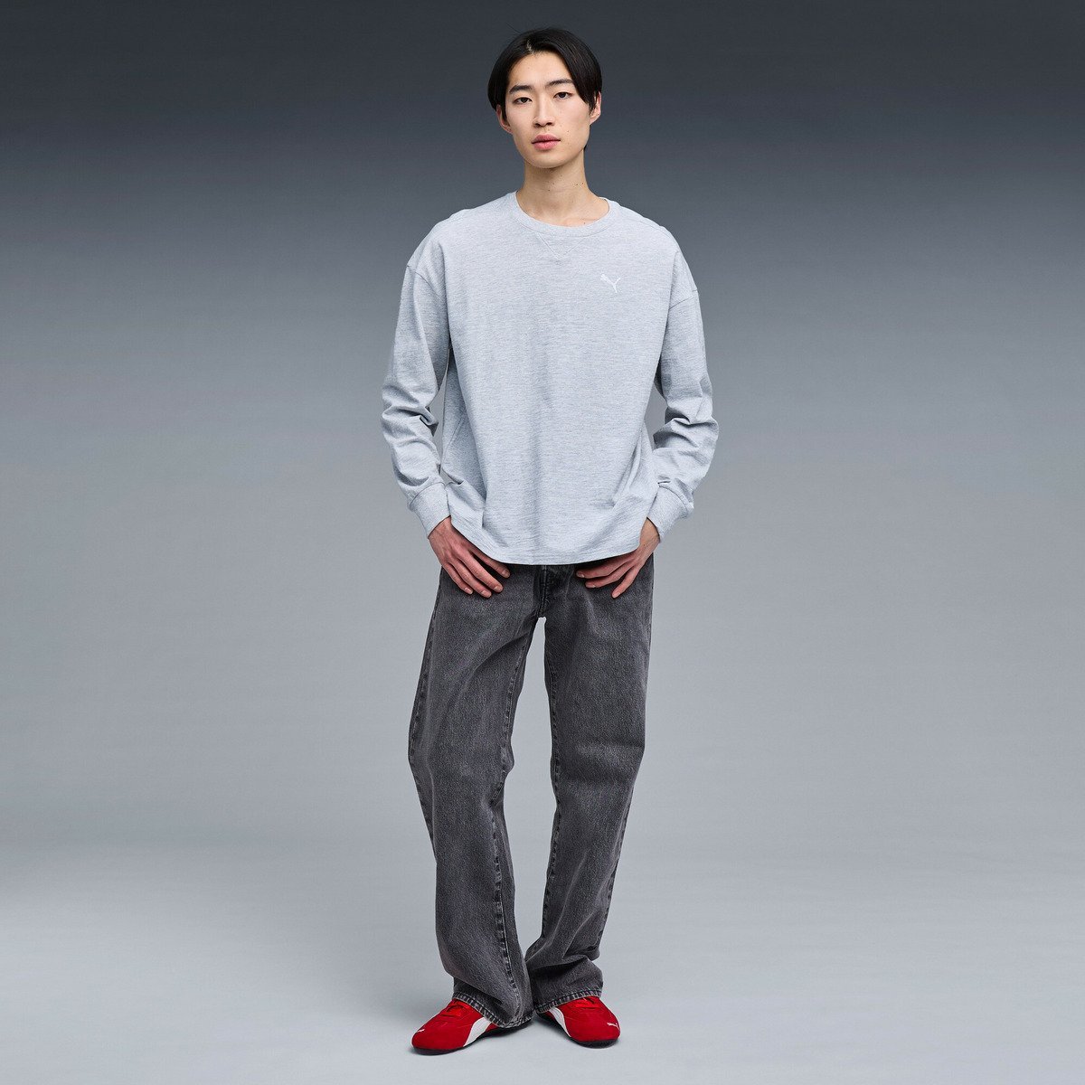 PUMA ユニセックス ベーシック 長袖 Tシャツ プーマ トップス カットソー・Tシャツ【送料無料】