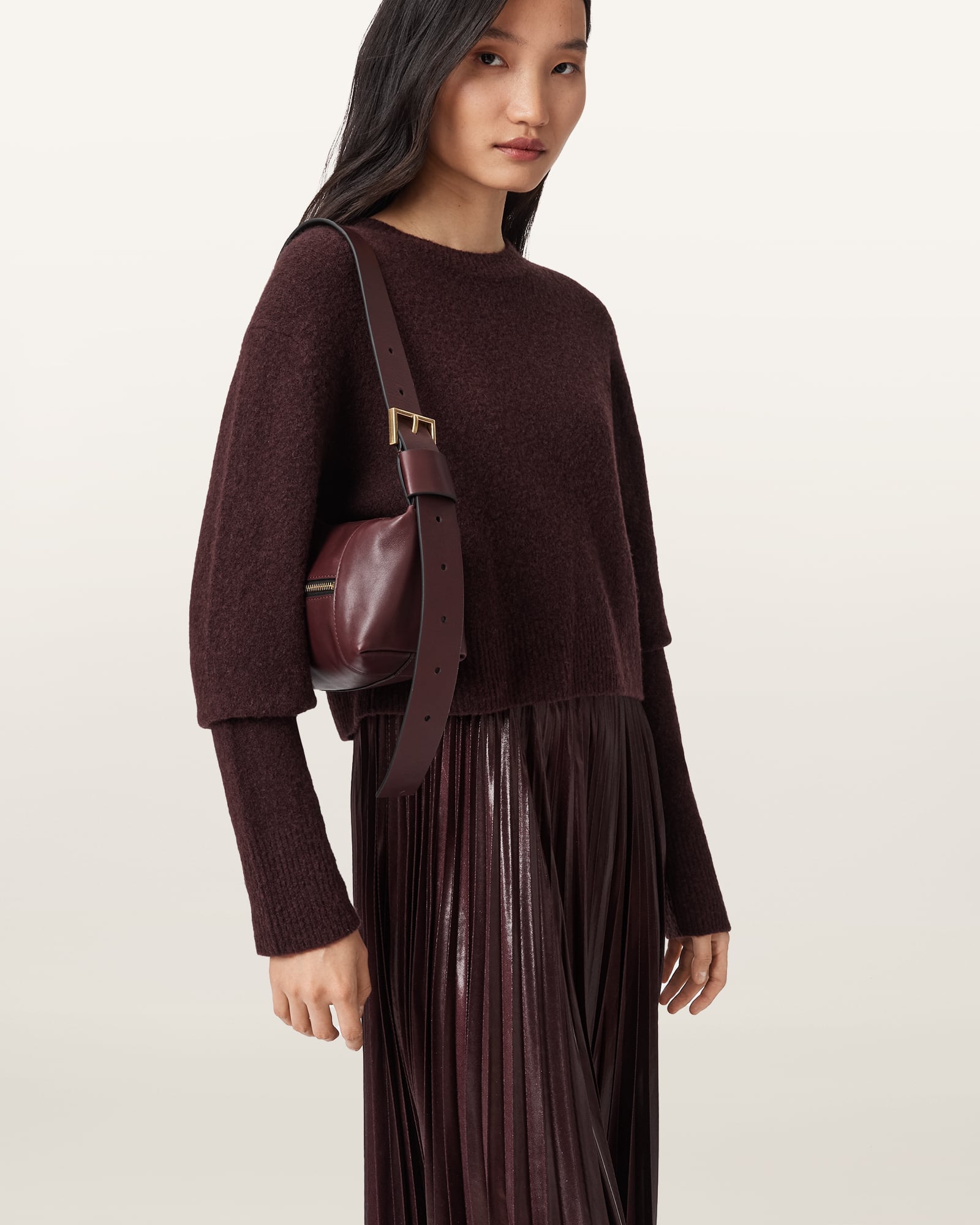 【SALE／30%OFF】ALLSAINTS (W)VEGA MINI SHOULDER オールセインツ バッグ ショルダーバッグ レッド【送料無料】