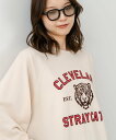 C-FORT POINT C-FORT POINT/(W)虎 カレッジトレーナー ジーンズメイト トップス スウェット・トレーナー グレー ベージュ レッド【送料無料】