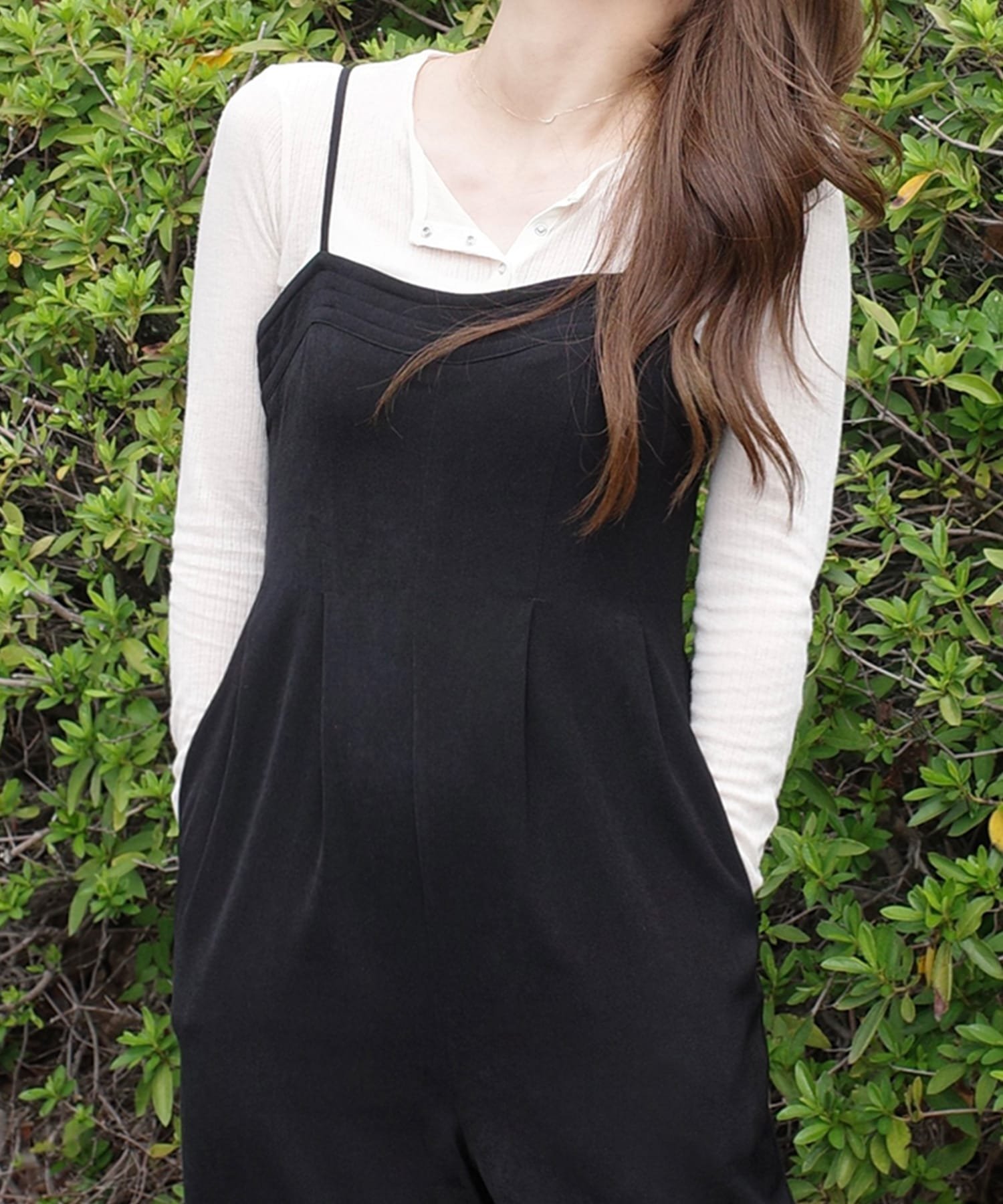 【SALE／30%OFF】JUNOAH ツータックオールインワン ジュノア オールインワン・オーバーオール オールイ..