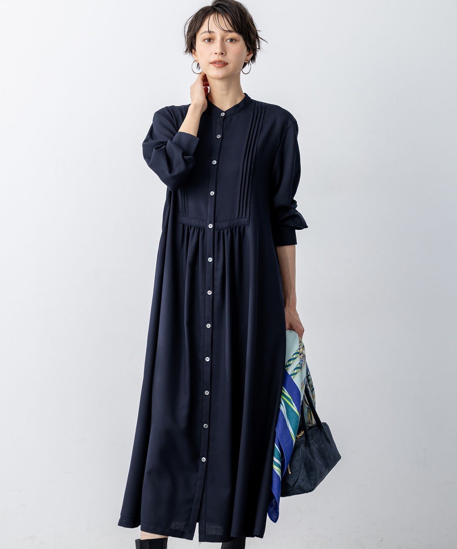 最終値下げ⭕️大きいサイズ⭕️23区ネイビーワンピースドレス 楽天市場】23区 ワンピース ネイビーの通販