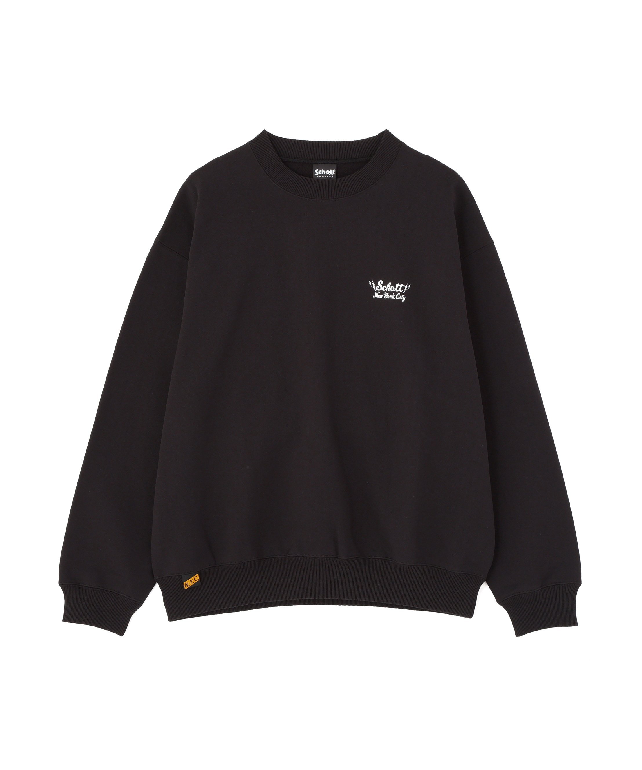 【SALE／30%OFF】Schott CREW SWEAT/クルースウェット ショット トップス スウェット・トレーナー ブラック【送料無料】