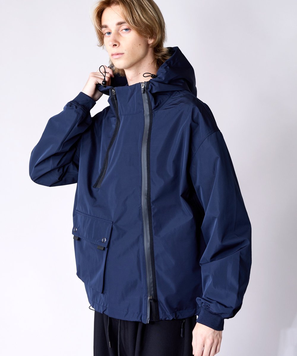 rehacer rehacer:W zip 2layer Mt.Jacket レアセル ジャケット・アウター その他のジャケット・アウター ネイビー オレンジ ブラック【送料無料】