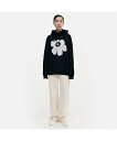 マリメッコ トップス レディース Marimekko Runoja Unikko placement フーディ マリメッコ トップス シャツ・ブラウス ブラック【送料無料】