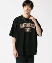 【SALE／65 OFF】Ranan ネックレス付スーパーBIGサイズロゴ半袖Tee ラナン トップス カットソー Tシャツ ブラック グリーン ホワイト