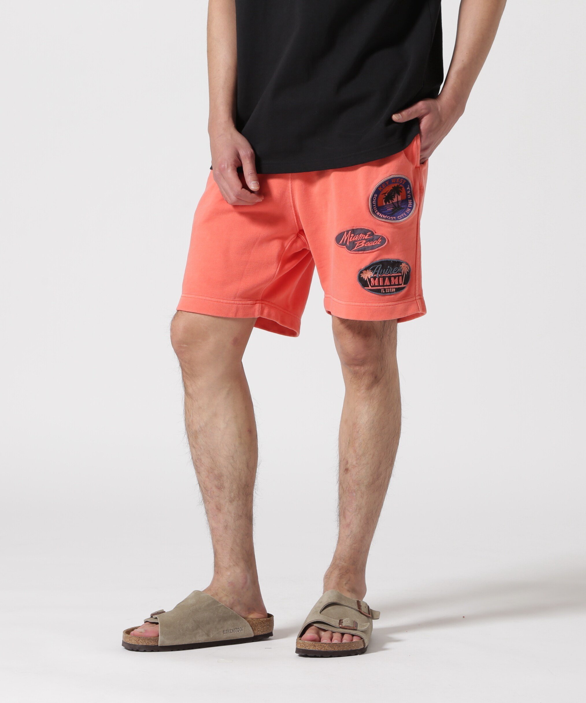 AVIREX FADE WASH PATCH SHORT PANTS / tFChEHbV pb` V[gpc / AVIREX / ABbNX ABbNX pc ̑̃pc IW ubN u[yz