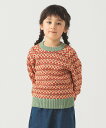 B:MING by BEAMS 柄編みニット プルオーバー 2025FW(90~140cm) ビーミング ライフストア バイ ビームス トップス ニット ネイビ...