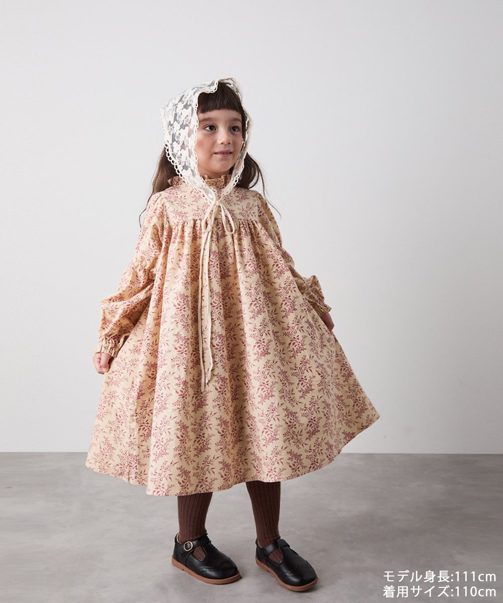 【SALE／20%OFF】riziere フランネルフラワープリントワンピース リジェール ワンピース・ドレス ワン..