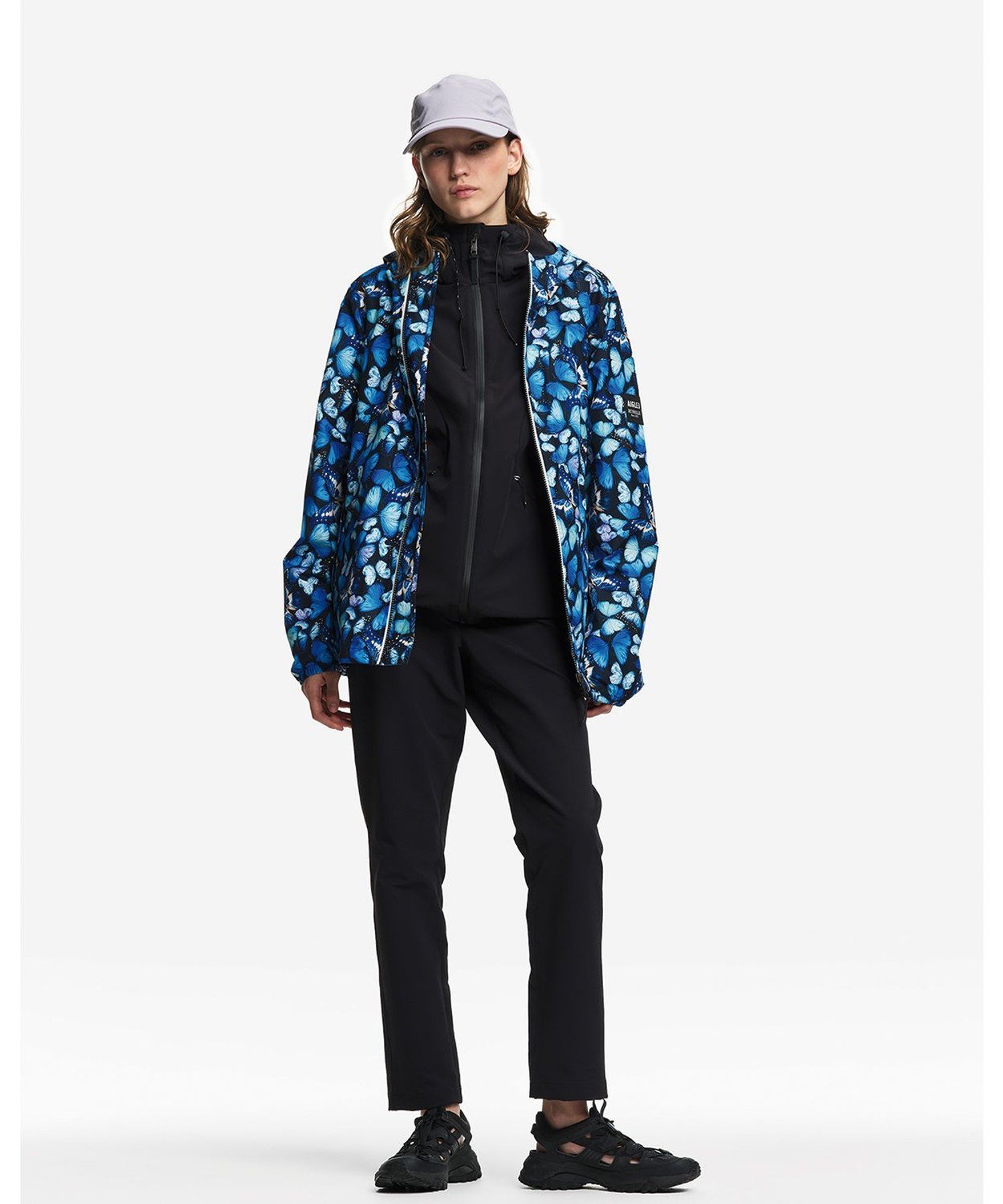 AIGLE 【DEYROLLE】 透湿防水 パッカブル ショートレインジャケット エーグル ジャケット・アウター レインコート ブルー【送料無料】