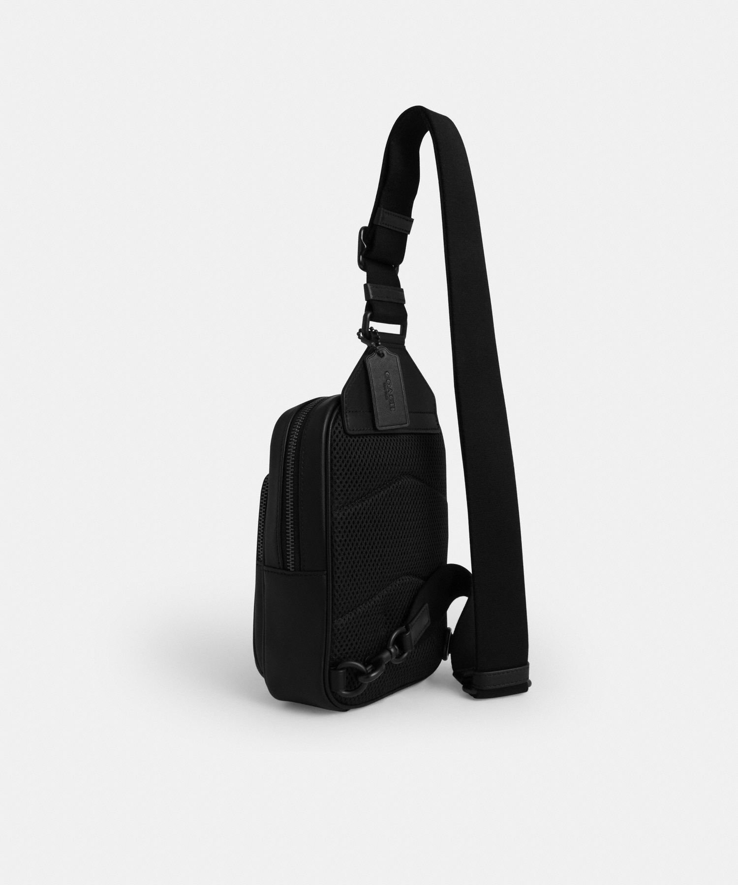 COACH OUTLET 【公式】レーサー スリング パック・シグネチャー キャンバス コーチ アウトレット バッグ ボディバッグ・ウエストポーチ ブラック