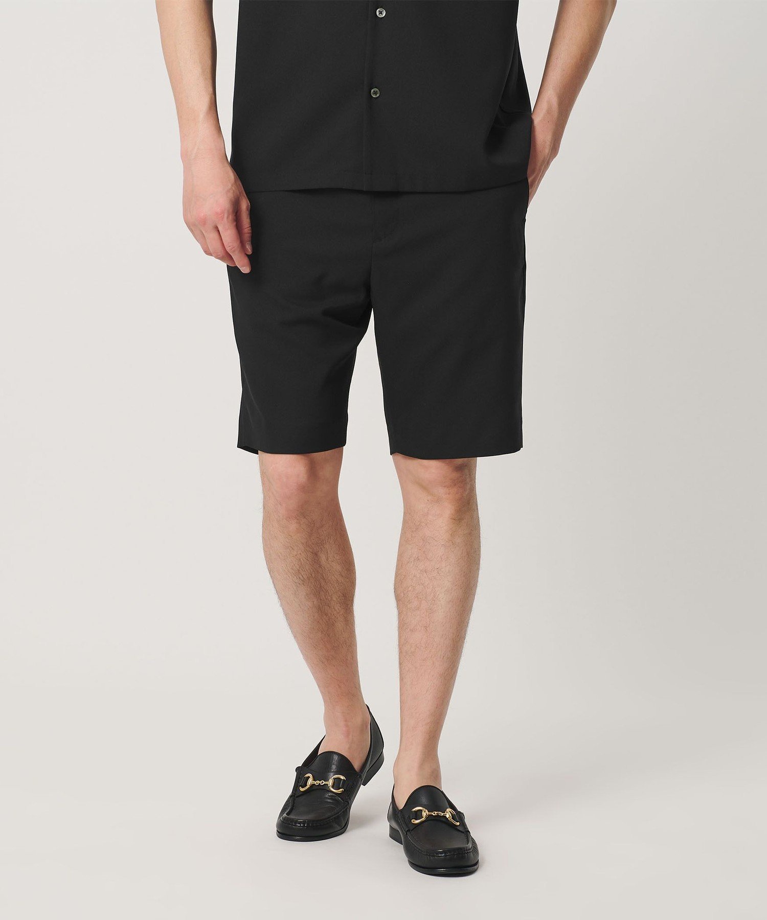 【WEB限定 WARDROBE SMART】Reflax スリム ショートパンツ ビューティー＆ユース ユナイテッドアローズ パンツ その他のパンツ ベージュ グレー ブラック