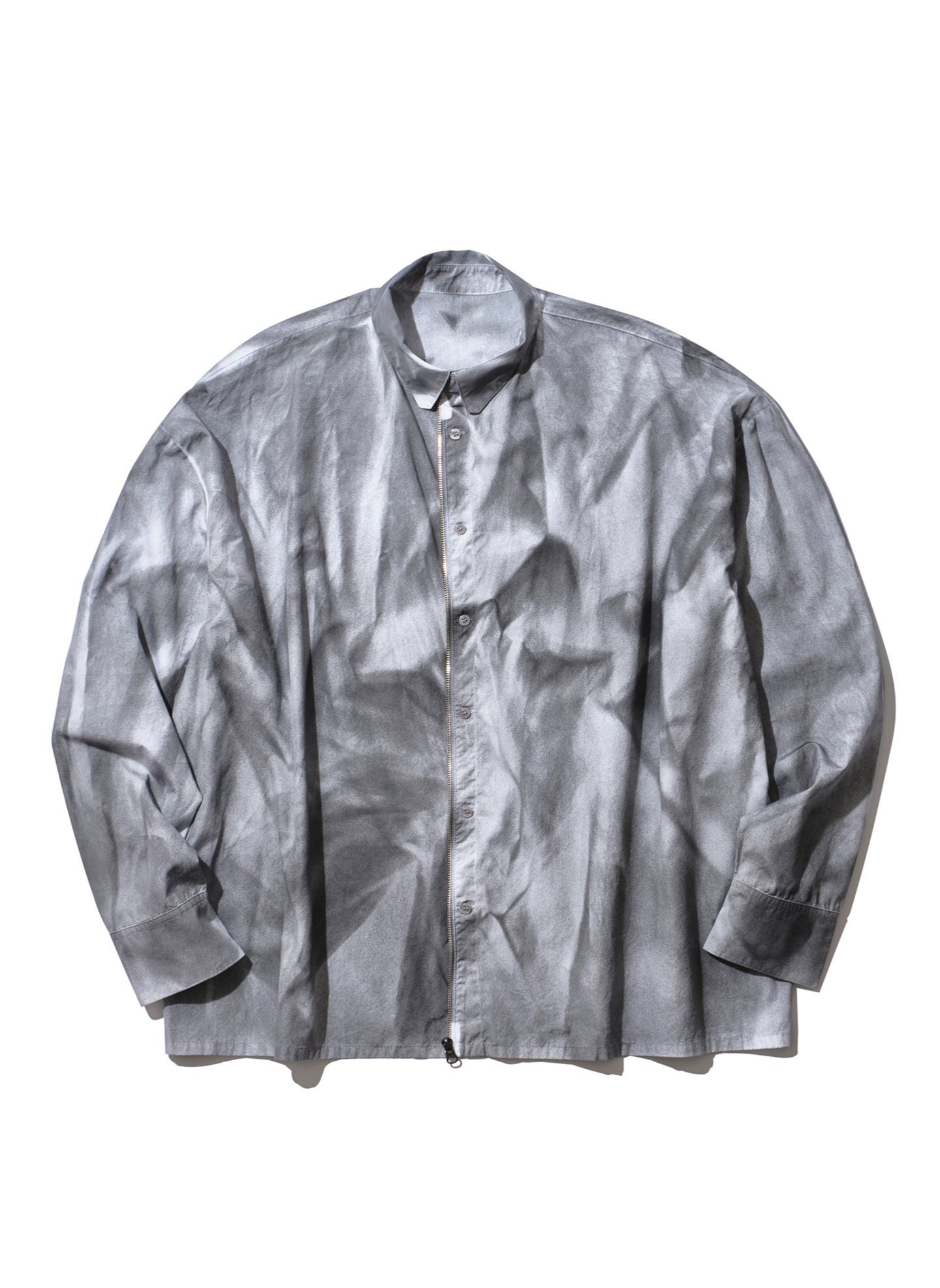 INTODUSK MARBLED SHIRT ウィリーチャバリア トップス シャツ・ブラウス グレー【送料無料】