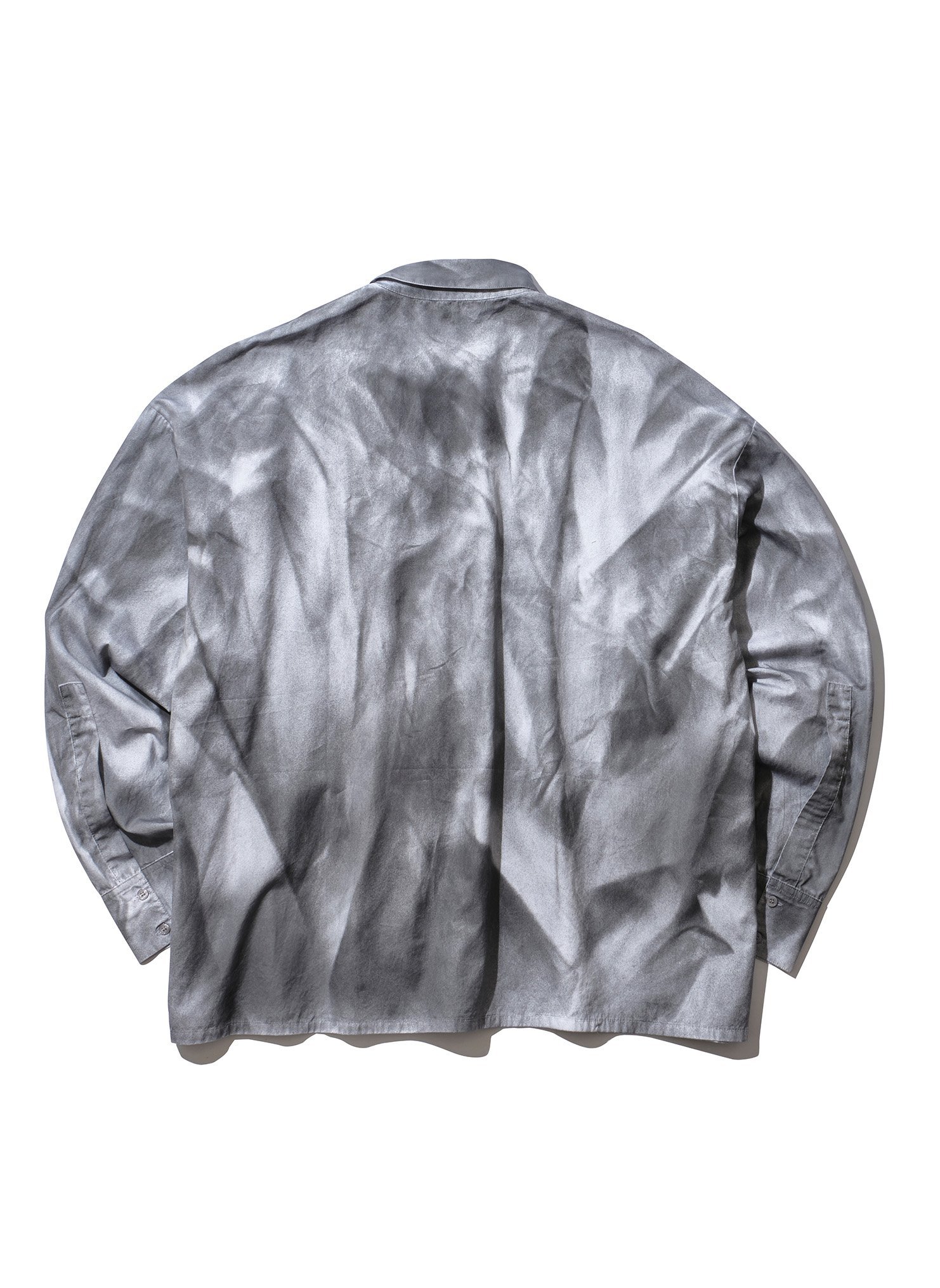 INTODUSK MARBLED SHIRT ウィリーチャバリア トップス シャツ・ブラウス グレー
